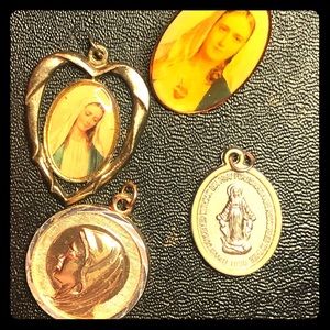 Vintage jewelry lot of the Virgin Mary